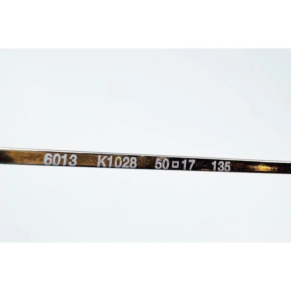 Anne Klein Eyeglasses Womens Gold Metal Oval Frame 50-17-135 6013 K1028 50mm